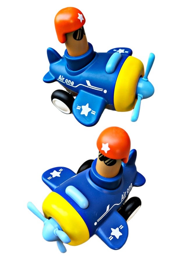 RUHANI Pack of 2 Car Push an Go Airplane and Tractor Car Toy for Kids Multicolour - Image 4